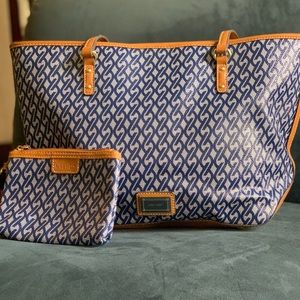 NINE WEST - Tote bag & Wallet - Brown and Blue